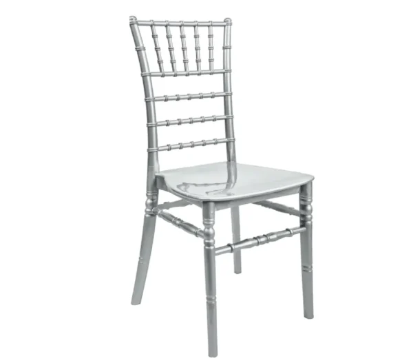 Tiffany Resin Chiavari Chair – Silver